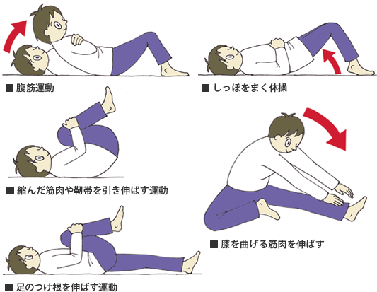 腰痛予防の体操
